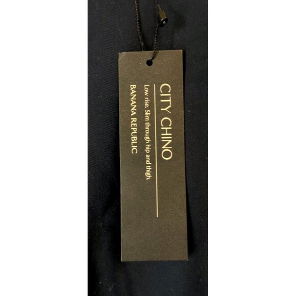 New Banana Republic Womens City Chino Pants Sz 8 Preppy Navy Blue Low Rise Ankle - Picture 4 of 9